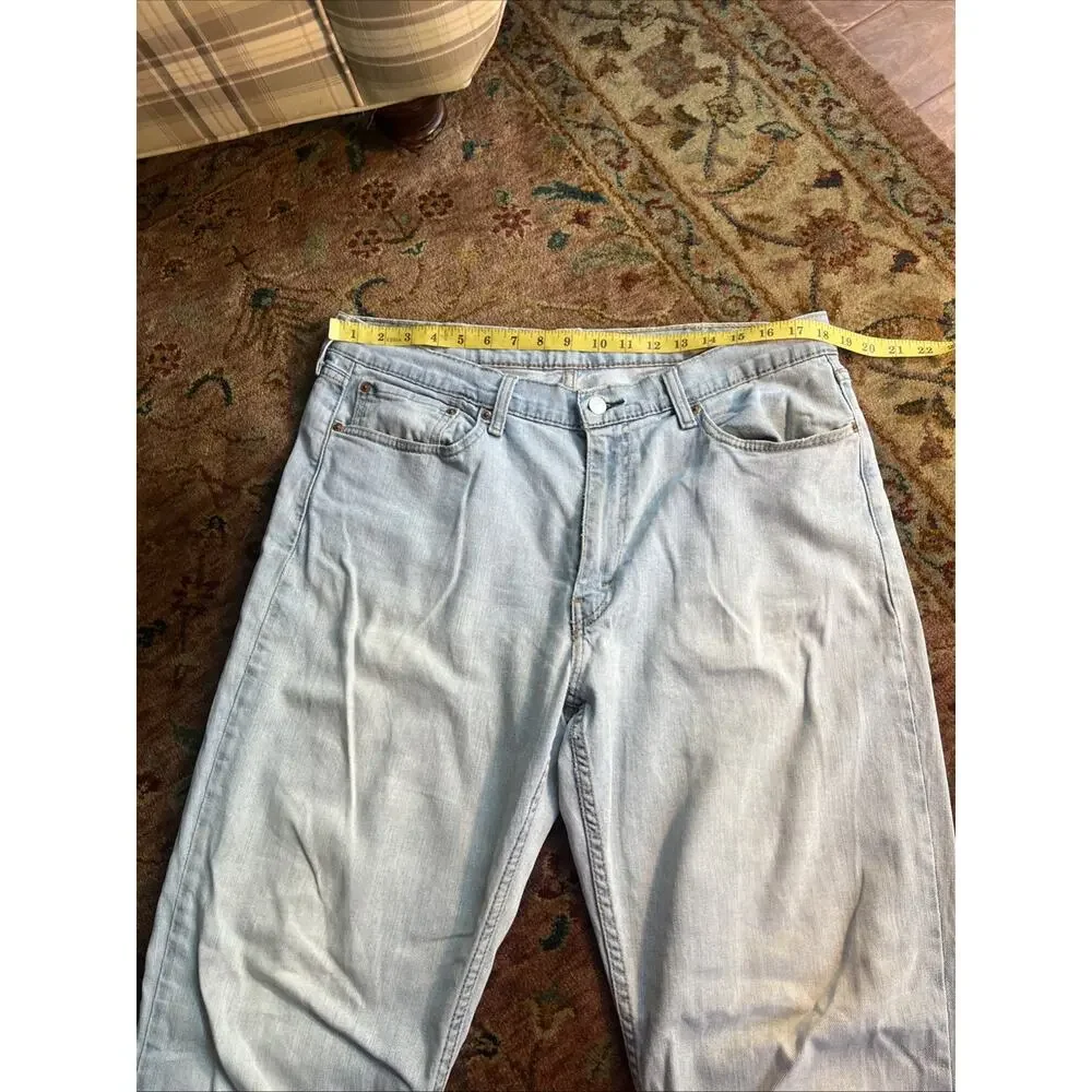Levi’s 511 Light Wash Straight Leg Blue Jeans Americana Classic Streetwear 38x32